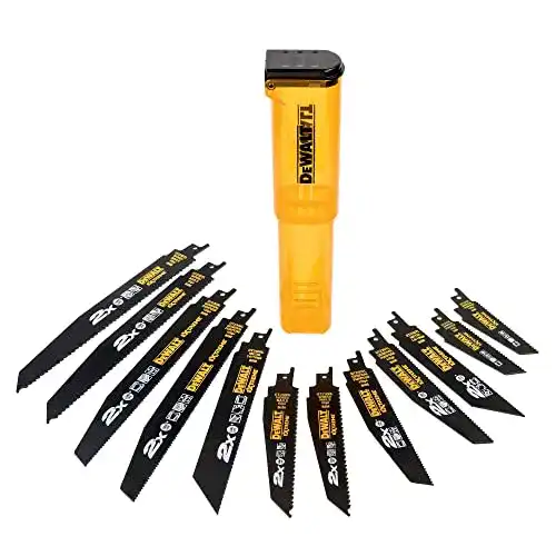 Säbelsägeblätter DEWALT 12-tlg. Extreme Bi-Metall Sägeblätter-Set