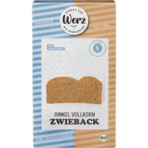 Zwieback Werz Bio Dinkel- ungesüßt, 6 x 175 g