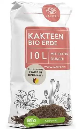 Kakteenerde Jasker’s JASKERS® Kaktuserde Mit Dünger 10 L