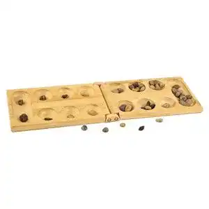 Kalaha pandoo Bambus Mancala – Strategie-Brettspiel