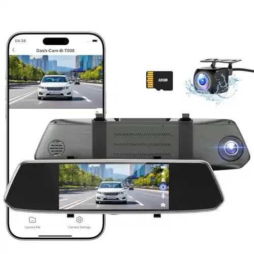 Rückspiegel-Dashcam CHORTAU 7 Zoll Touch Screen