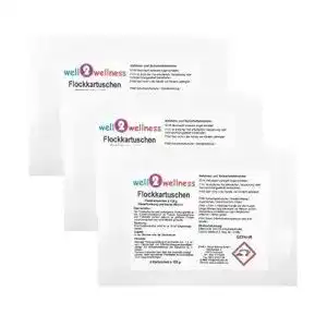 Flockungsmittel (Pool) well2wellness Kartuschen 3,0 kg (24 x 125 g)