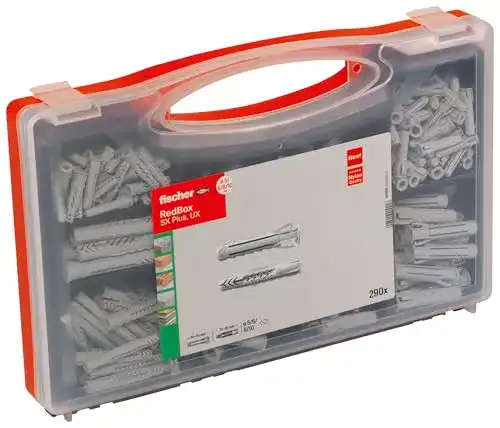 Dübel Fischer RED-BOX UX / SX, Box mit 160 Universal