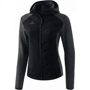 Langlaufjacke Damen Erima Damen Steppjacke Function Schwarz