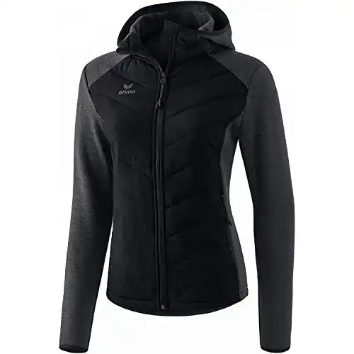 Langlaufjacke Damen Erima Damen Steppjacke Function Schwarz