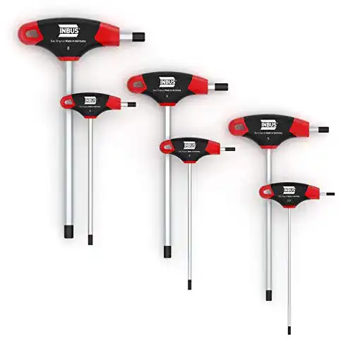 Innensechskantschlüssel INBUS ® 76886 T-Griff Schlüssel Set 6tlg