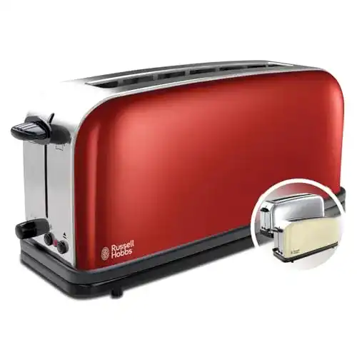 Langschlitztoaster Russell Hobbs Toaster Langschlitz Colours+ rot