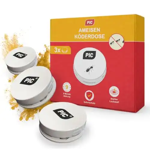 Ameisenköderdose PIC – Ameisenköder Dose – 3 Stück