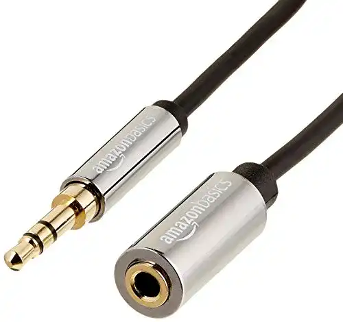 Kopfhörer-Verlängerungskabel Amazon Basics, Stereo-Audio