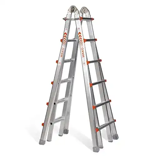Teleskopleiter WAKÜ 1,85 m – 6,40 m, höhenverstellbar