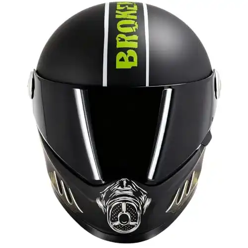 Integralhelm Broken Head Gas Man Motorrad-Helm Mit Schwarzem Visier