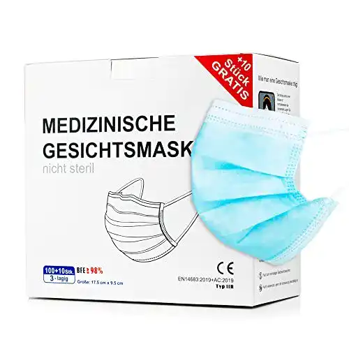 OP-Maske 100er-Pack Nordish.Coffee NEU: 100 Stück + 10 Stück