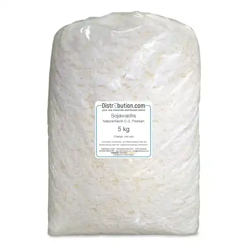 Sojawachs DistrEbution.com 5 kg NatureWax® C-3 in Flocken