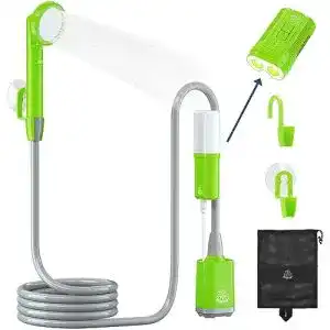 Campingdusche mit Pumpe DEERFAMY Campingdusche Outdoor