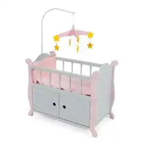 Puppenbett Bayer Chic 2000 510 91- mit Mobile, Puntos grau
