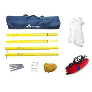Badminton-Netz RomiSport Badminton komplettes Netz + Pfosten