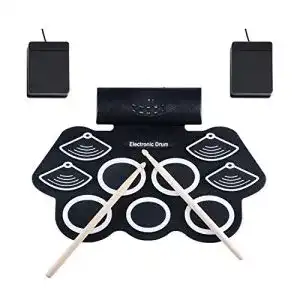 E-Drums Asmuse E-Drum Set Elektronisches Schlagzeug Kit 9 Pads