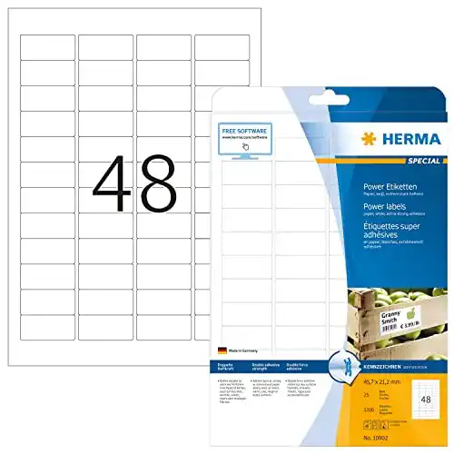 Herma-Etiketten HERMA 10902 Power Etiketten DIN A4 klein