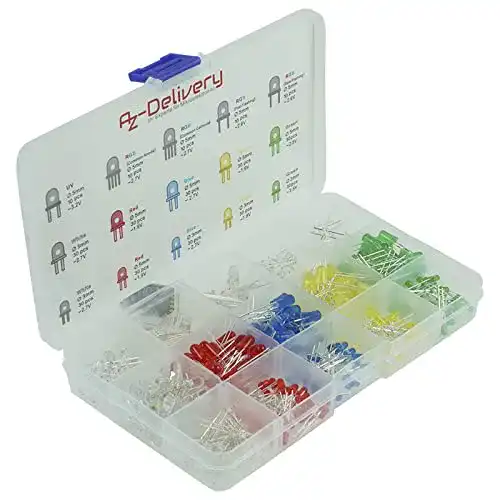 Arduino-LED AZDelivery LED Leuchtdioden Sortiment Kit, 350 Stück