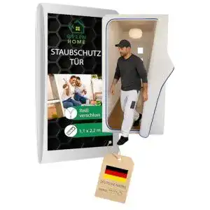 Staubschutztür Green Home (Vlies) inkl Reißverschluss
