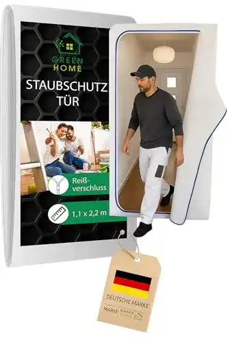 Die beste Staubschutztür Green Home (Vlies) inkl Reißverschluss 2026 Test Bestseller Staubschutztür Green Home (Vlies) inkl Reißverschluss