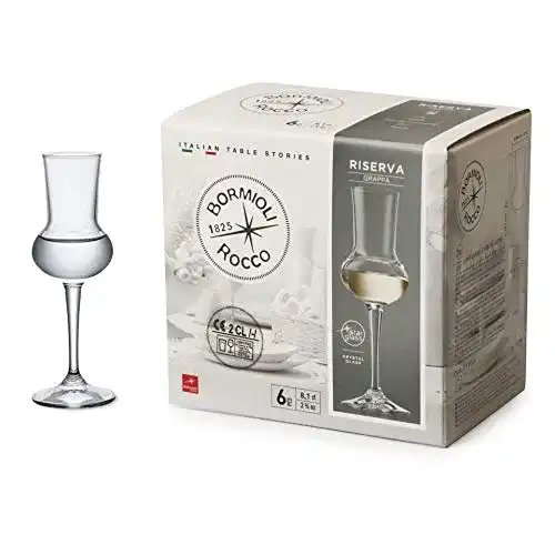 Grappagläser Bormioli Rocco 166180 Riserva, 80ml, 6 Stück