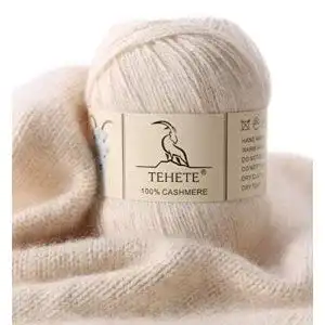 Kaschmir-Wolle TEHETE 100% Kaschmir Garn 3-fädig 50g