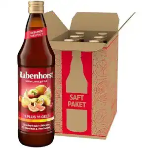 Rabenhorst-Saft Rabenhorst 11 plus 11, gelb, 6 x 700 ml