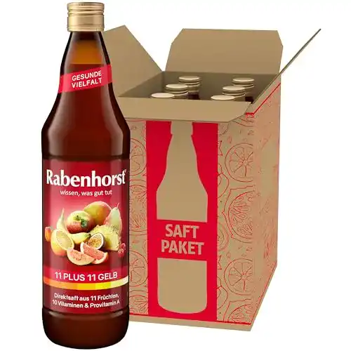Rabenhorst-Saft Rabenhorst 11 plus 11, gelb, 6 x 700 ml