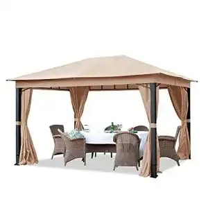Pavillon TOOLPORT Garten 3×4 m ALU Premium, 4 Seitenteile