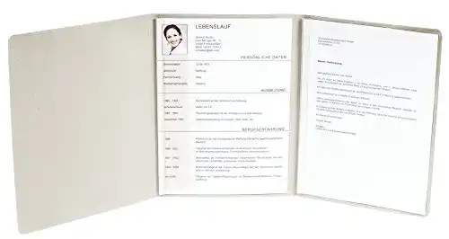Bewerbungsmappen Exacompta 49704B vertikale Prägung, 3-teilig