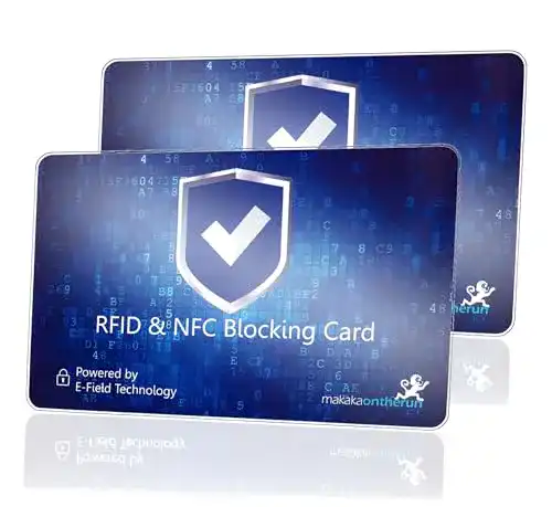Die beste RFID-Schutzkarte MakakaOnTheRun ® RFID Blocker Karte 2 STK 2026 Test Bestseller RFID-Schutzkarte MakakaOnTheRun ® RFID Blocker Karte 2 STK