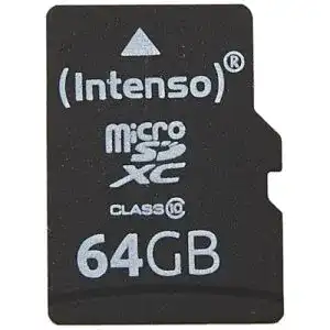 Speicherkarte mit 64 GB Intenso microSDXC 64GB Class 10