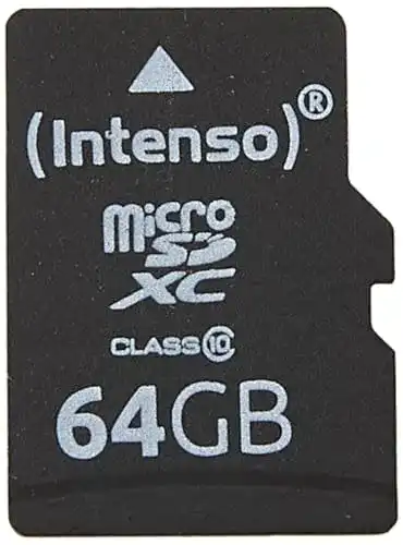 Speicherkarte mit 64 GB Intenso microSDXC 64GB Class 10
