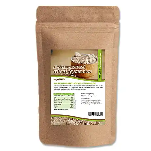 Bertramwurzel mynatura gemahlen scharf Wurzelpulver 250g