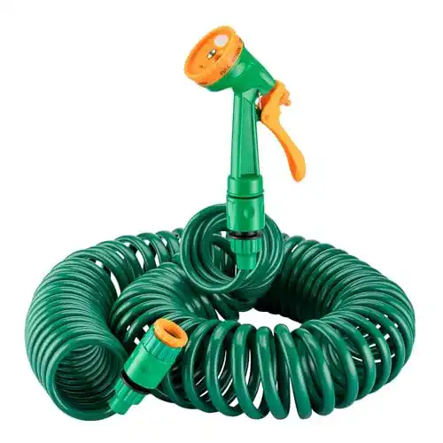 Spiral-Gartenschlauch Wiltec Spiralschlauch 15m flexibel