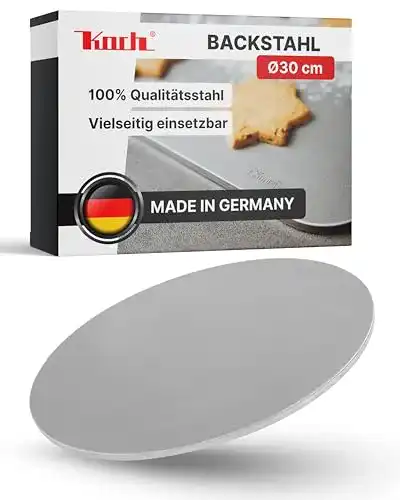 Backstahl KOCH #63 für Brot & Pizza 30cm 6,0mm massiv, rund