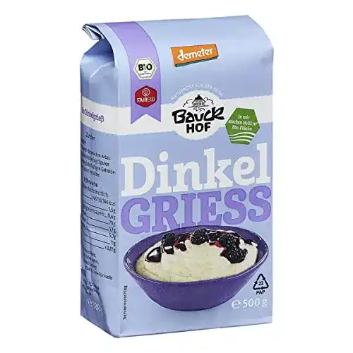 Grieß Bauckhof Bio Dinkel Demeter (6 x 500 gr)
