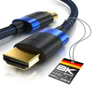 8K-HDMI-Kabel CSL-Computer 2m 8K HDMI Kabel 2.1 – 8K@60Hz 4K @ 120Hz