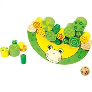 Lernspielzeug Small Foot 11058 Balancierfrosch aus Holz
