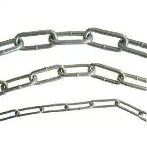 Stahlkette Mina-Industries Verzinkt DIN763, 2mm, 3.5mm o. 4.5mm
