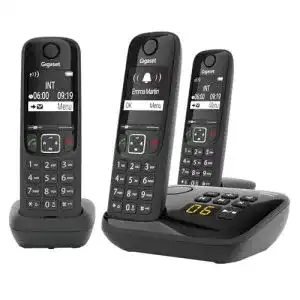 Gigaset-Telefonanlage Gigaset AS690A Trio mit Anrufbeantworter