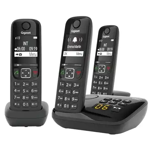Gigaset-Telefonanlage Gigaset AS690A Trio mit Anrufbeantworter