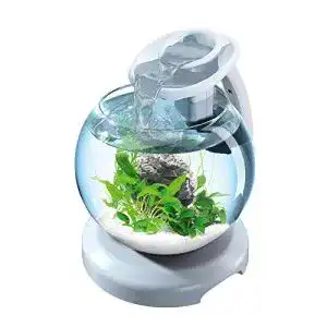 Goldfischglas Tetra Waterfall Duo-Aquarium Globus, 6,8 l, Weiß
