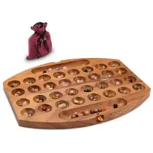 Hus LOGOPLAY Bao, Kalaha, oval 35cm lang, Bohnenspiel