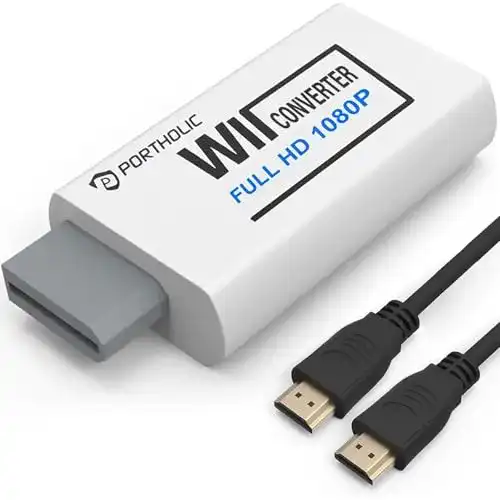 Wii-to-HDMI PORTHOLIC Wii zu HDMI Adapter, 1080P/720P