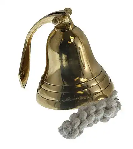 Schiffsglocke Nagina International Messing kleine Glocke