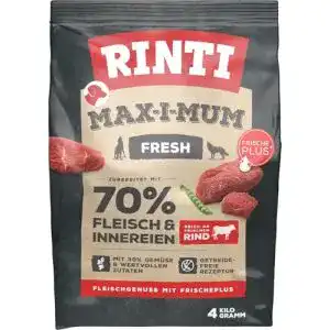 Rinti-Hundefutter Rinti MAX-I-MUM Rind, 2 x 4kg