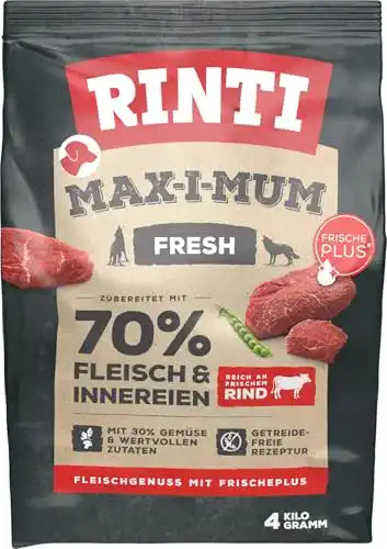 Rinti-Hundefutter Rinti MAX-I-MUM Rind, 2 x 4kg
