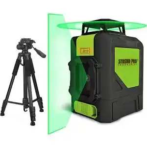 Kreuzlinienlaser mit Stativ STREND PRO Grün 1x 360 Grad Laser
